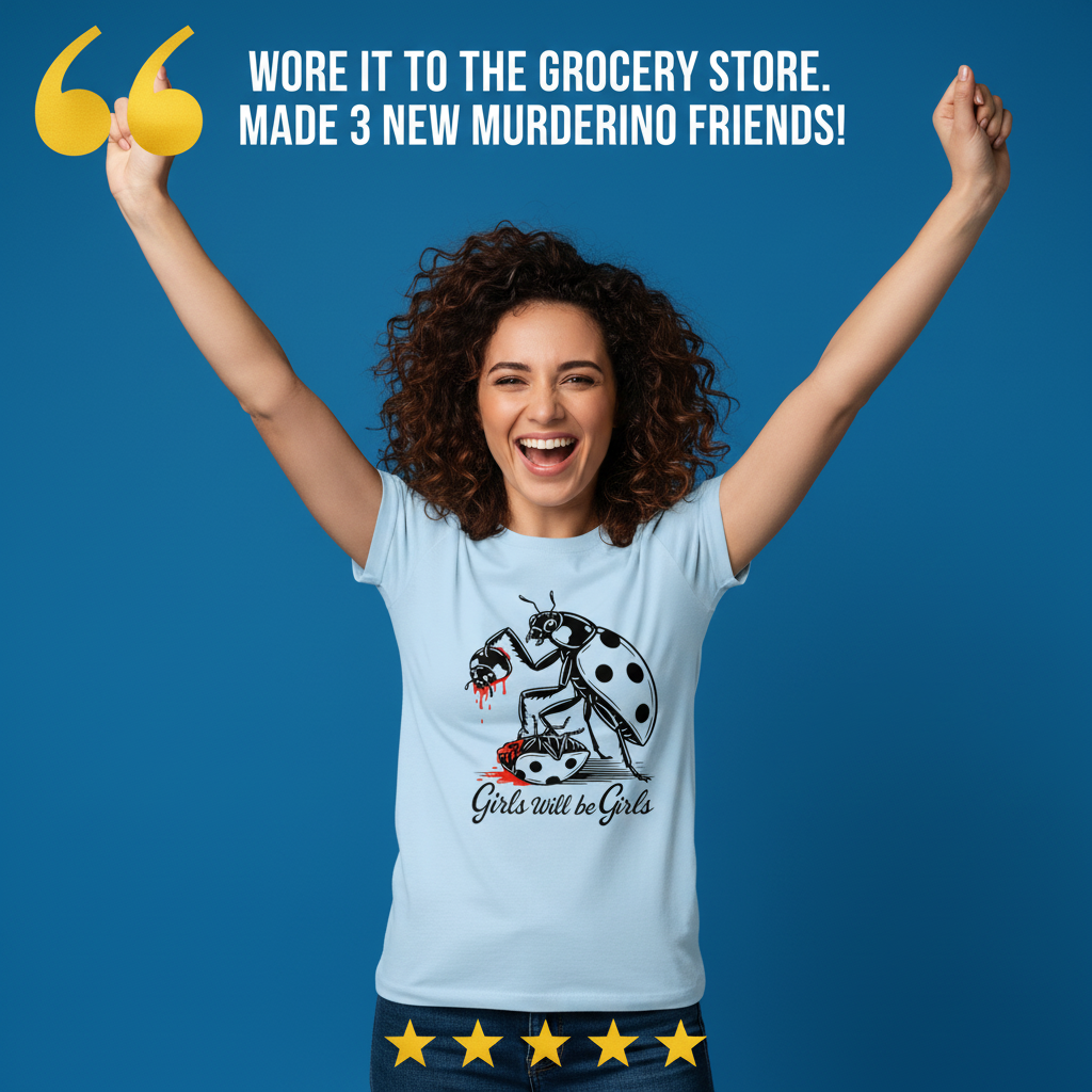 Girls Will Be Girls T-Shirt_model_testimonial