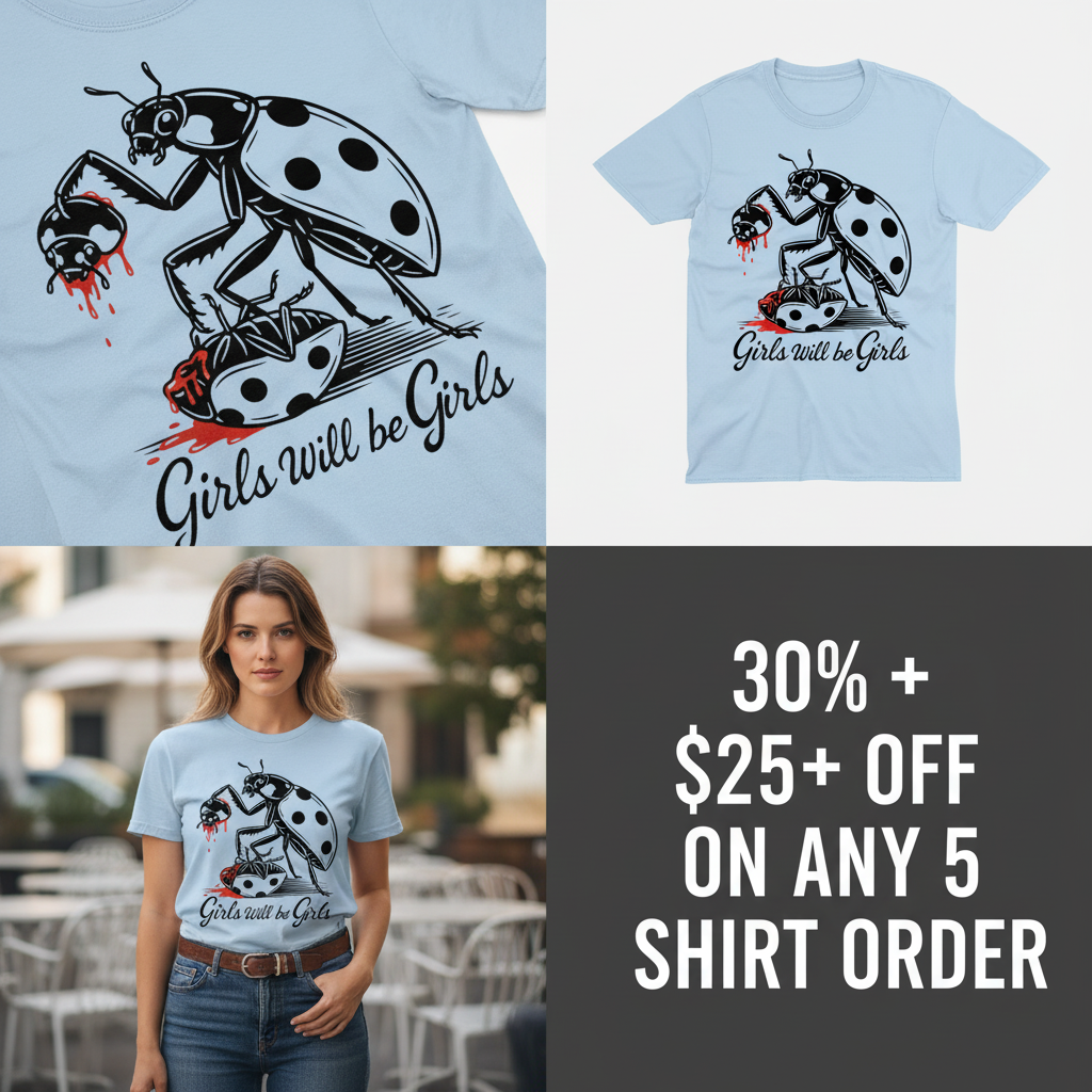 Girls Will Be Girls T-Shirt_4_panel