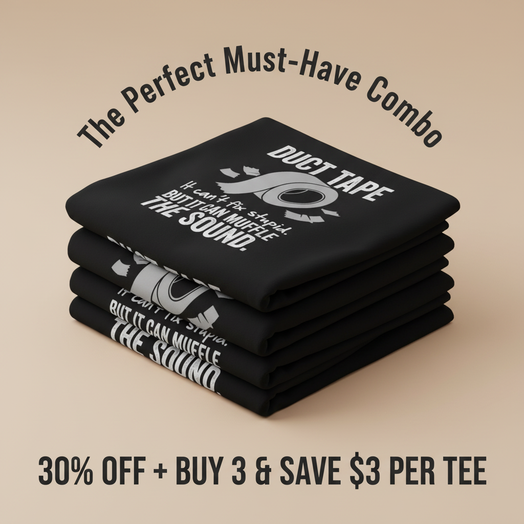 Duct Tape Muffles the Sound T-Shirt_stacked_promotion