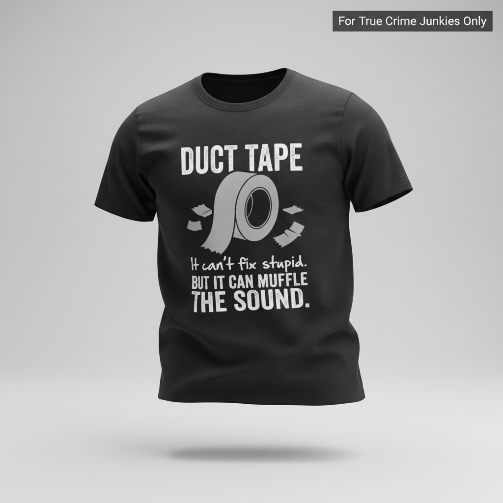 Duct Tape Muffles the Sound T-Shirt_3d_float