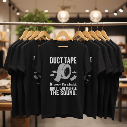 Duct Tape Muffles the Sound T-Shirt_boutique_rack