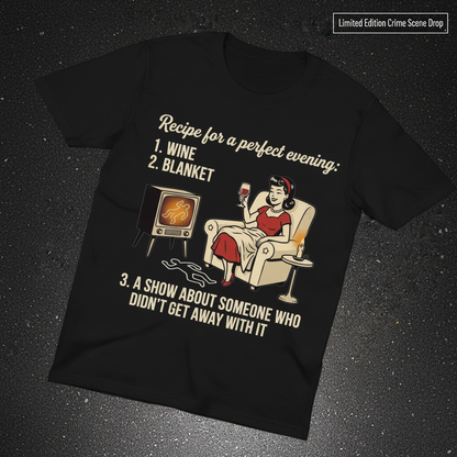 Perfect True Crime Evening T-Shirt_fold_tilt