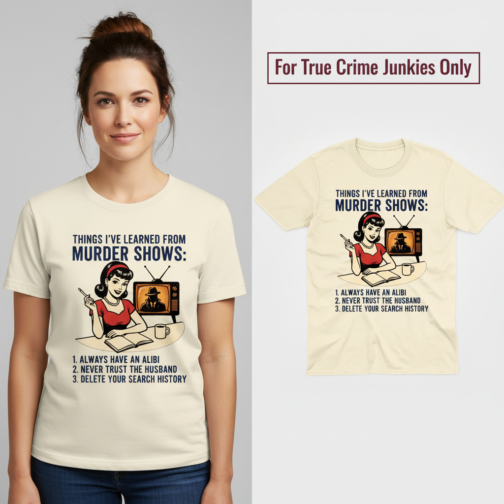 Murder Show Life Lessons T-Shirt_model_flat