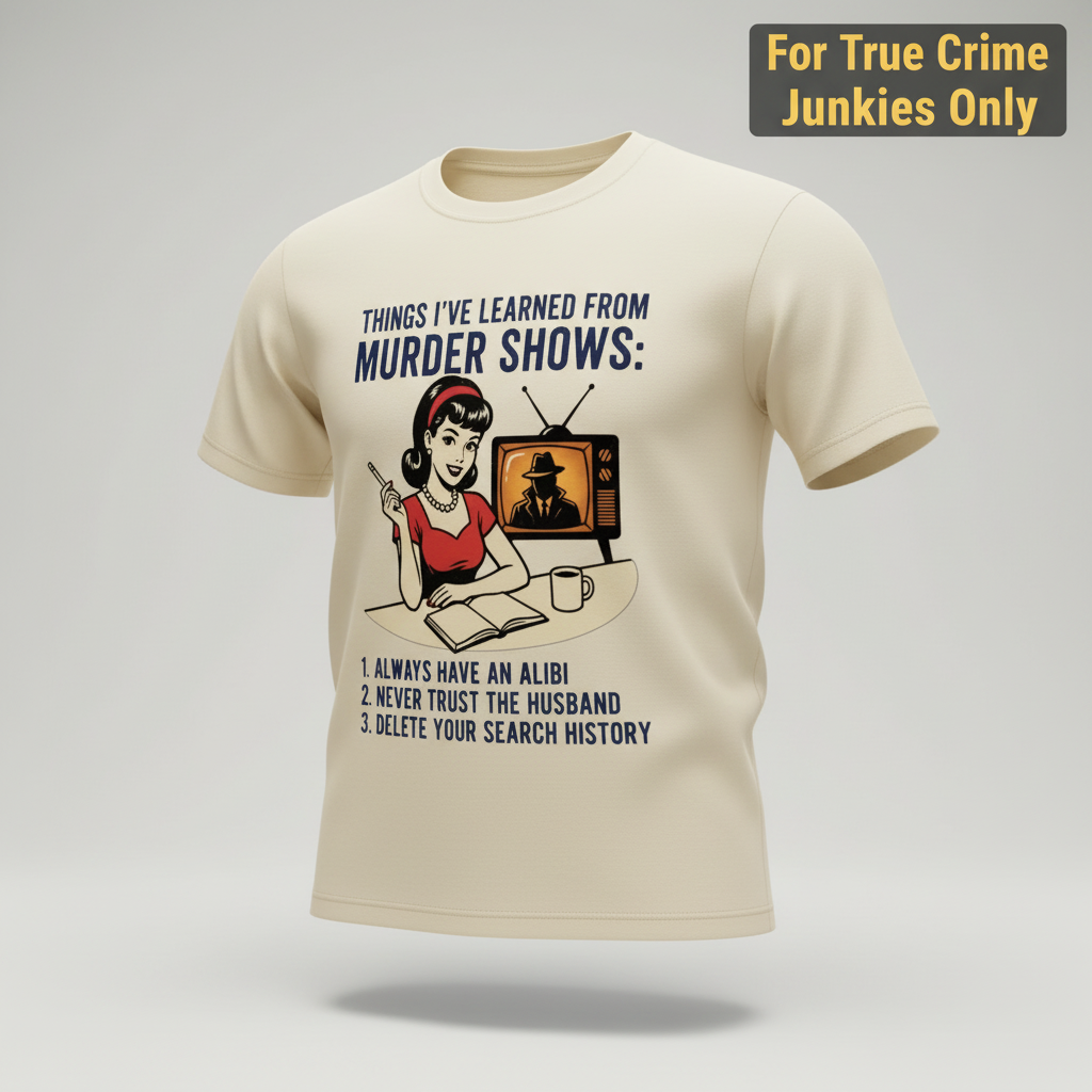 Murder Show Life Lessons T-Shirt_3d_float
