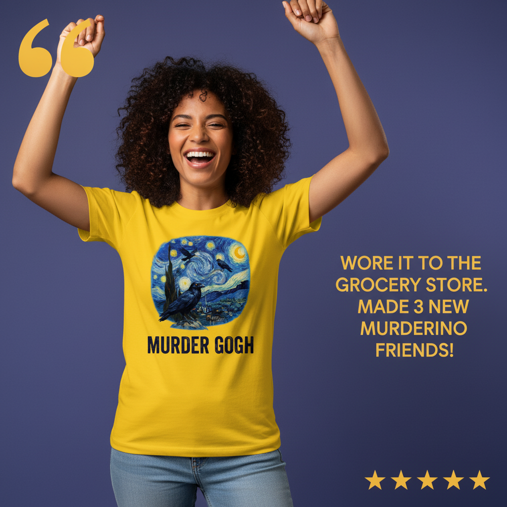 Murder Gogh T-Shirt_model_testimonial