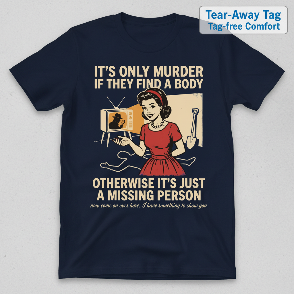 Retro Dark Humor Detective Twist T-Shirt_clean