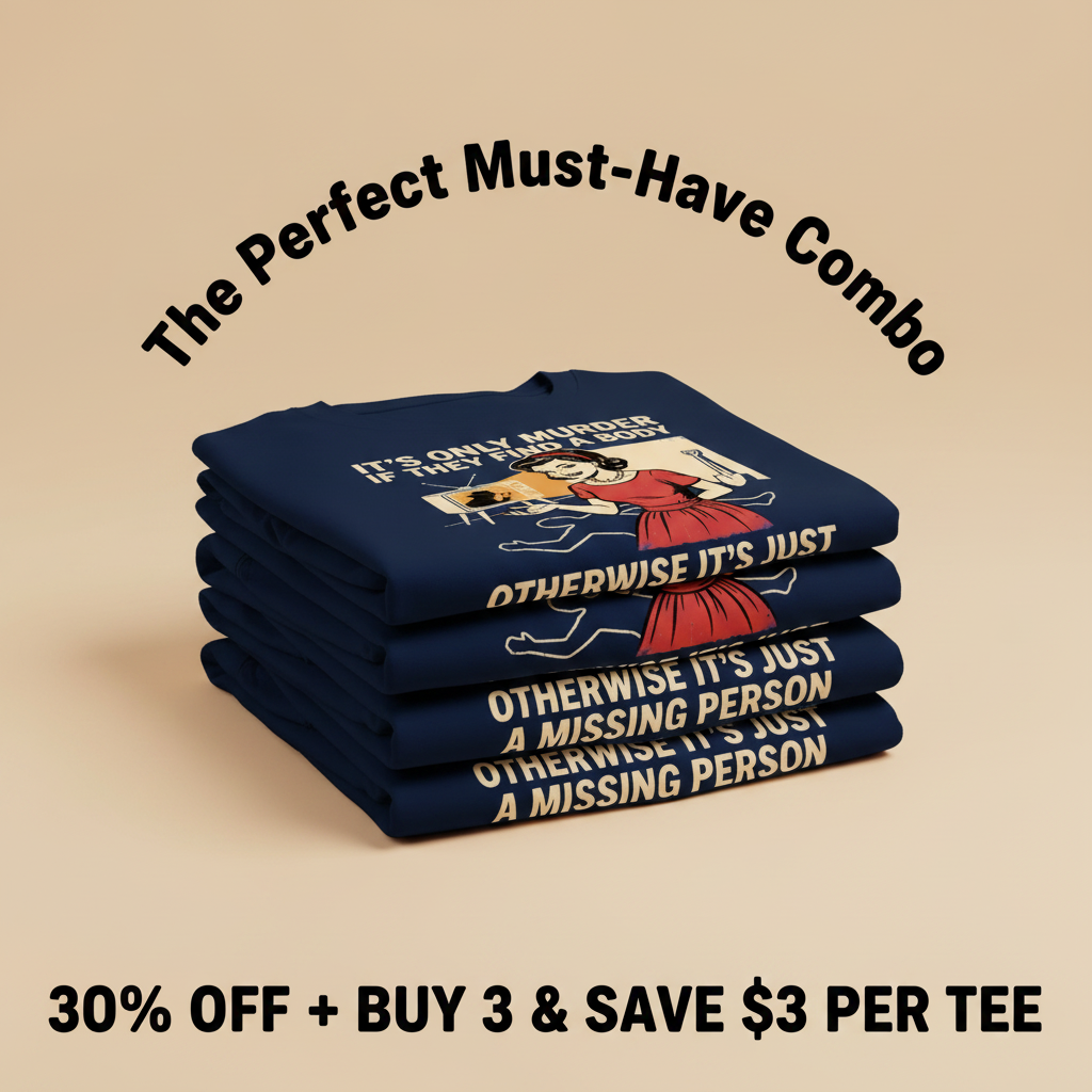 Retro Dark Humor Detective Twist T-Shirt_stacked_promotion