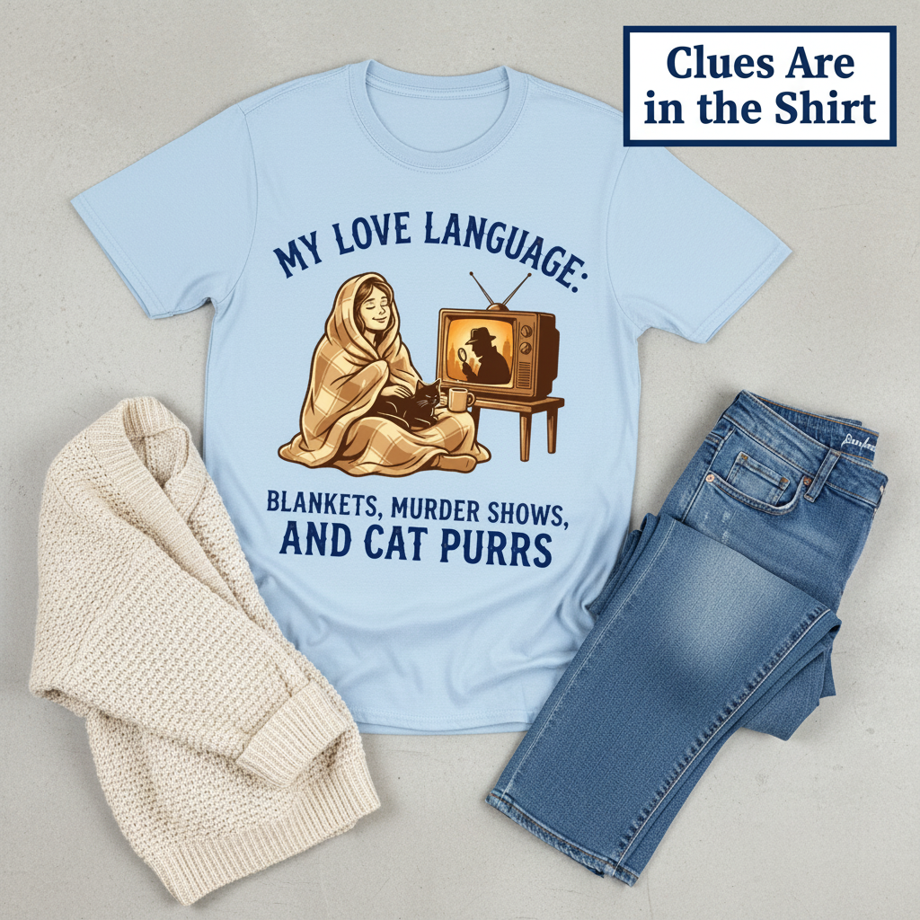 Cozy Murder Show Cat Lover T-Shirt__pair