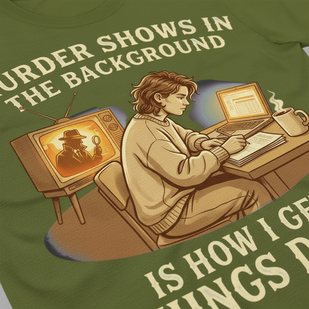 Murder Shows Productivity Boost T-Shirt__detail