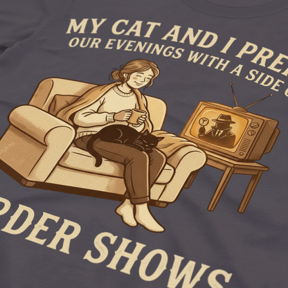 Cozy Murder Show Evenings T-Shirt__detail