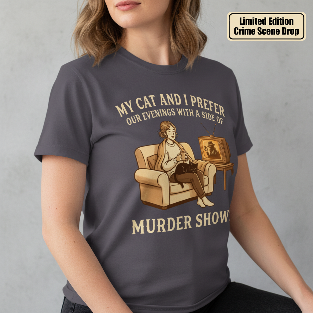 Cozy Murder Show Evenings T-Shirt__space