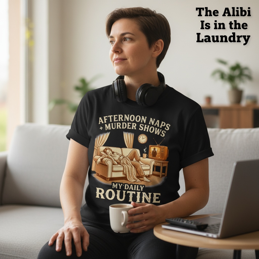 Afternoon Naps & Murder Shows Routine T-Shirt__use