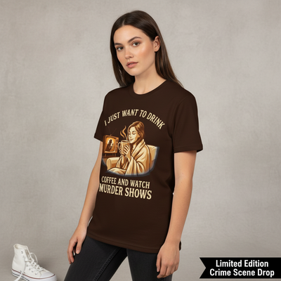 Coffee & Murder Shows Comfort T-Shirt__space