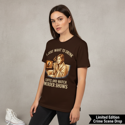 Coffee & Murder Shows Comfort T-Shirt__space