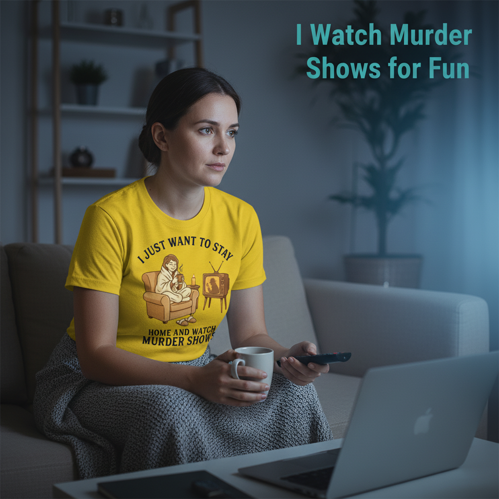 Stay Home and Watch Murder Shows T-Shirt__use