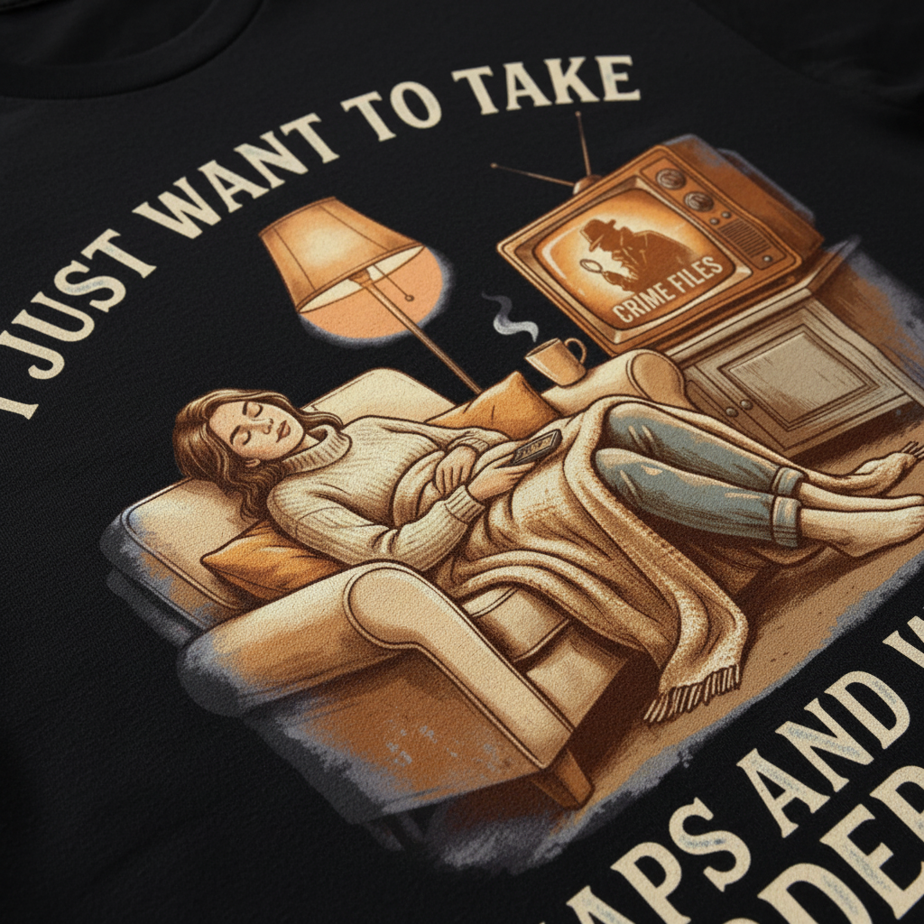 Naps and Murder Shows T-Shirt__detail