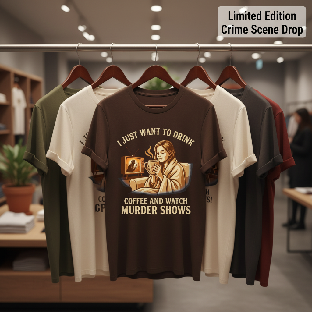 Coffee & Murder Shows Comfort T-Shirt_boutique_rack