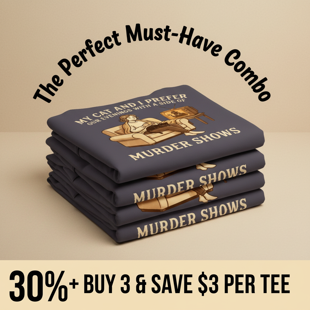 Cozy Murder Show Evenings T-Shirt_stacked_promotion
