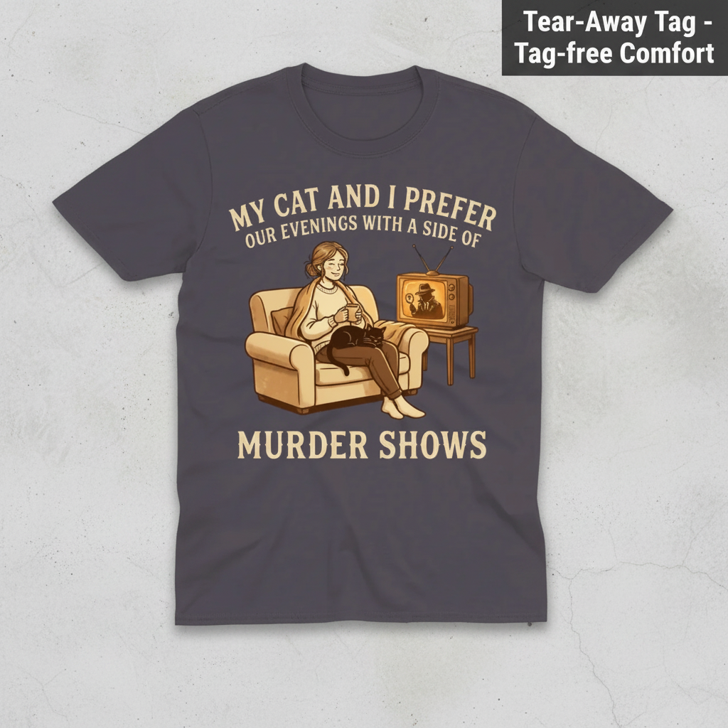 Cozy Murder Show Evenings T-Shirt_clean