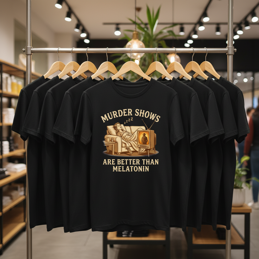Murder Shows Are Better Than Melatonin T-Shirt_boutique_rack