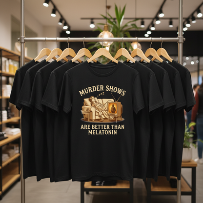 Murder Shows Are Better Than Melatonin T-Shirt_boutique_rack