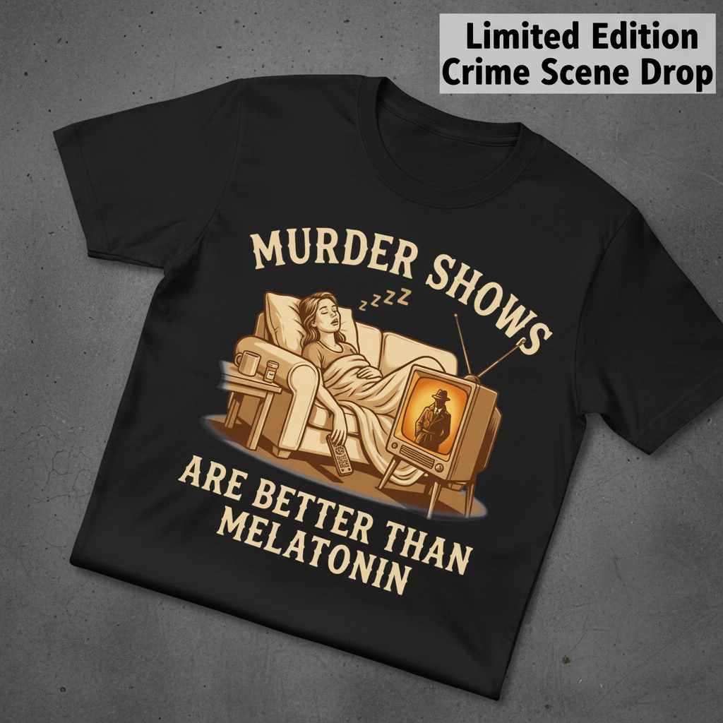 Murder Shows Are Better Than Melatonin T-Shirt_fold_tilt