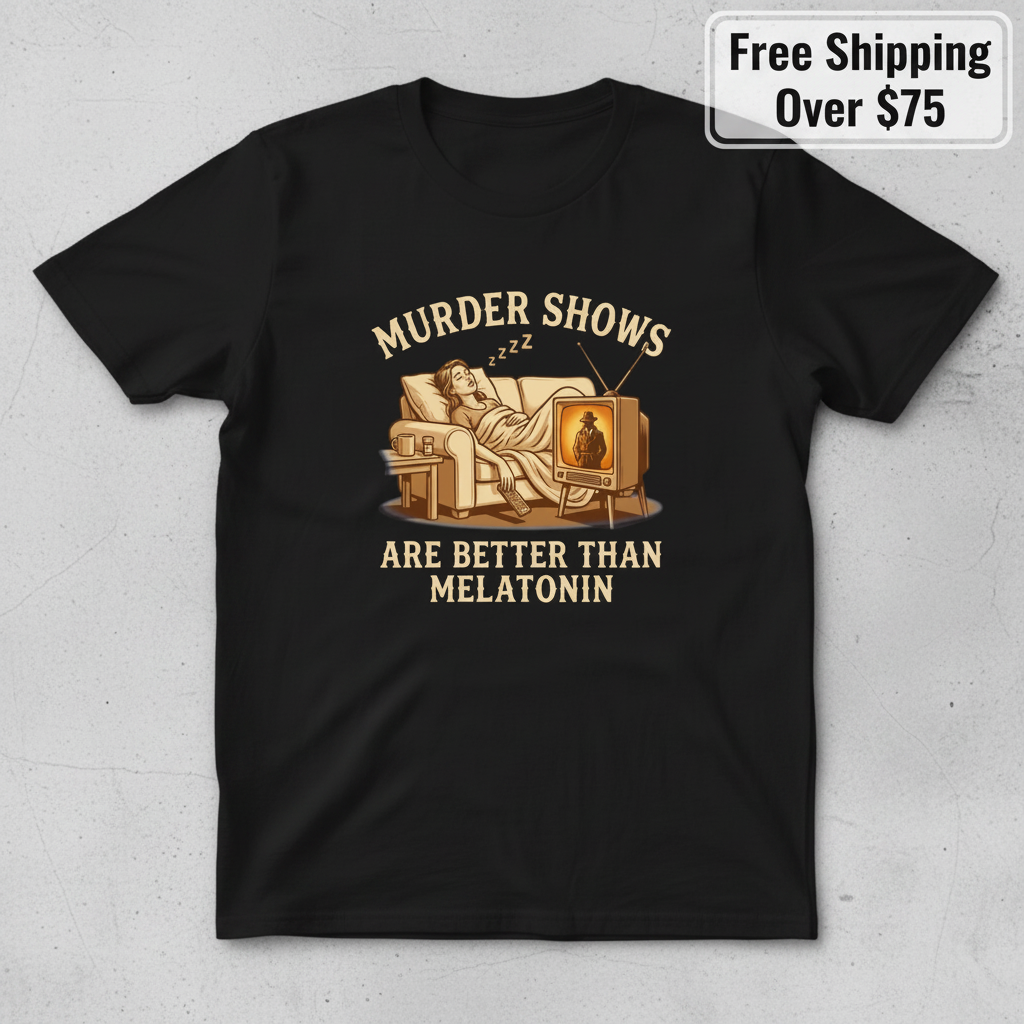 Murder Shows Are Better Than Melatonin T-Shirt_clean