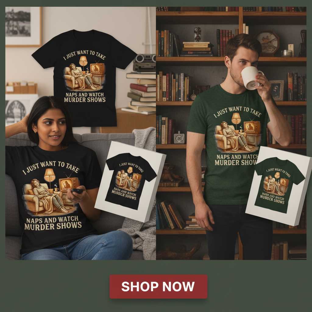 Naps and Murder Shows T-Shirt_dual_lifestyle