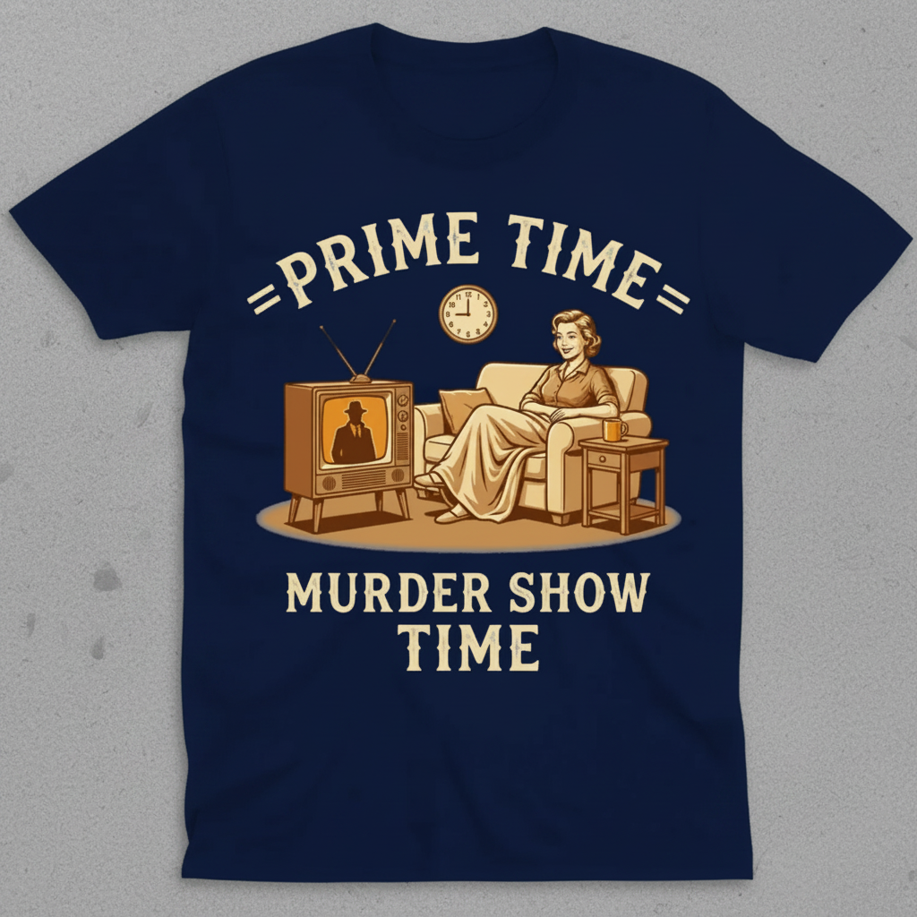 Prime Time Murder Show Time T-Shirt_3_model