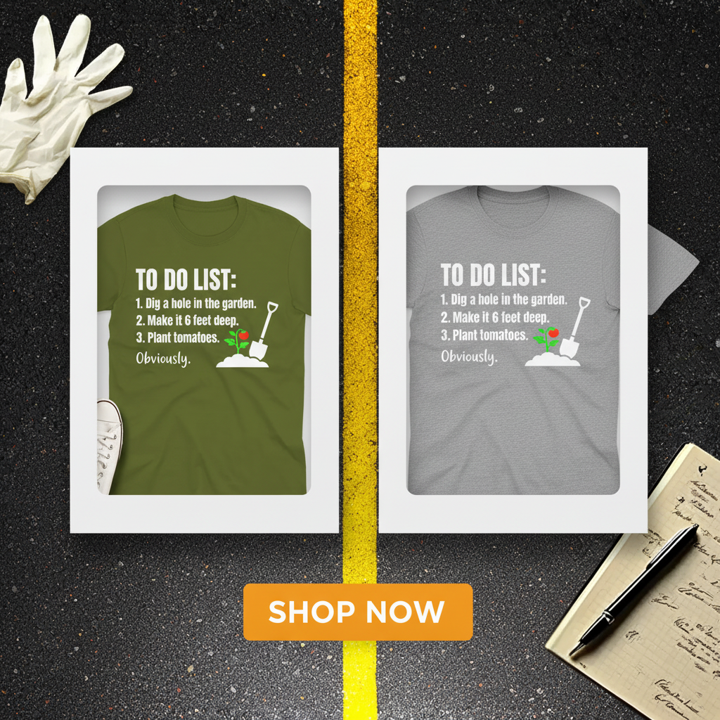 Funny Garden To‑Do List T-Shirt_dual_lifestyle