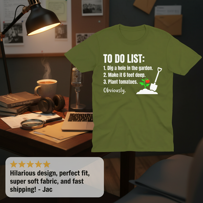 Funny Garden To‑Do List T-Shirt_review_5star