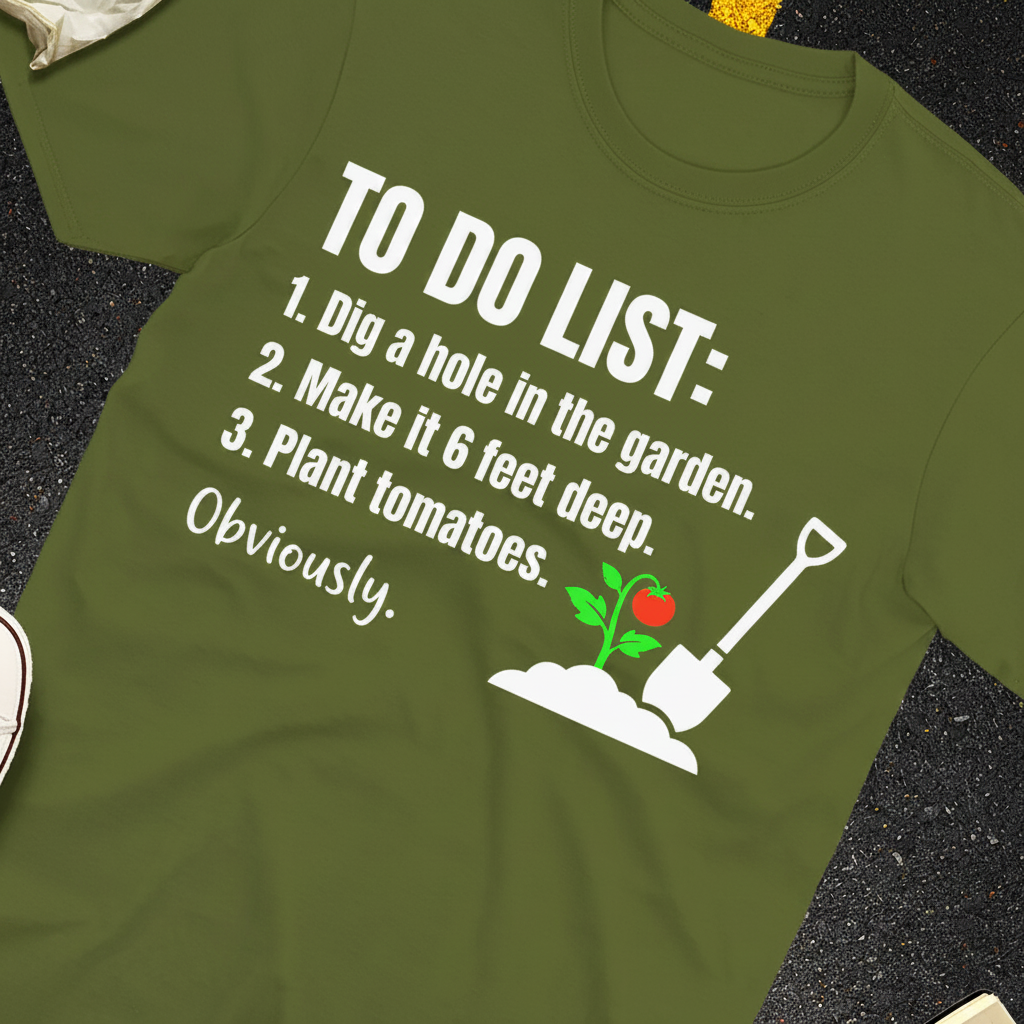 Funny Garden To‑Do List T-Shirt_extreme_za