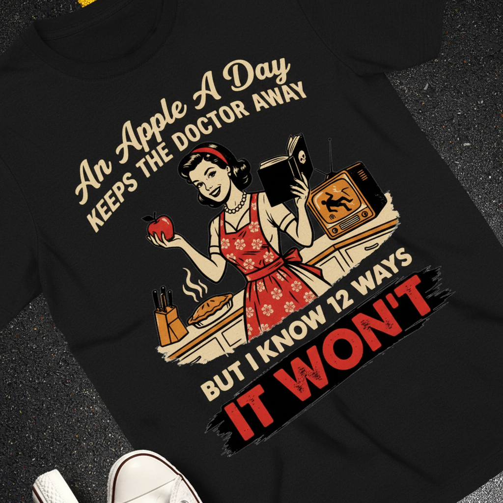 Apple A Day Killer Retro T-Shirt_extreme_za