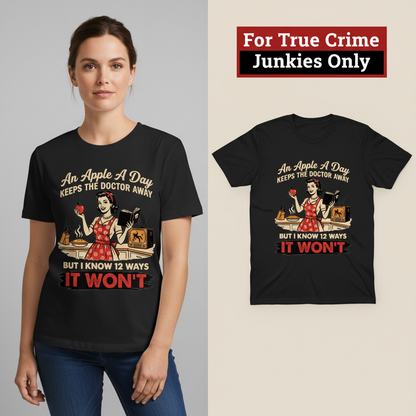 Apple A Day Killer Retro T-Shirt_model_flat