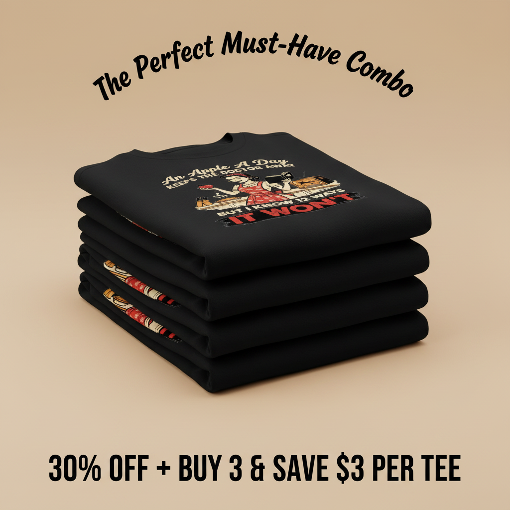Apple A Day Killer Retro T-Shirt_stacked_promotion