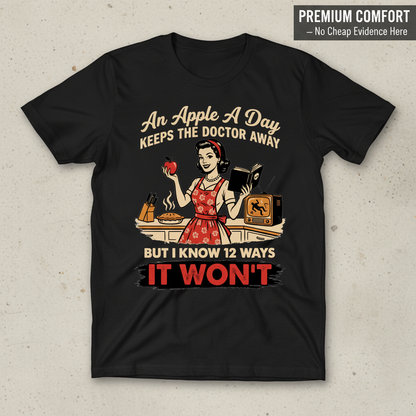 Apple A Day Killer Retro T-Shirt_clean