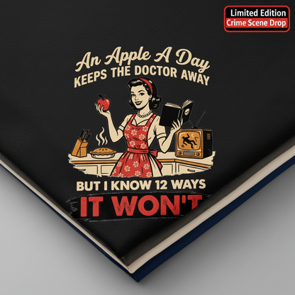 Apple A Day Killer Retro T-Shirt_stacked_flatlay