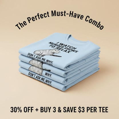 Murder Shows & Chill Capybara T-Shirt_stacked_promotion