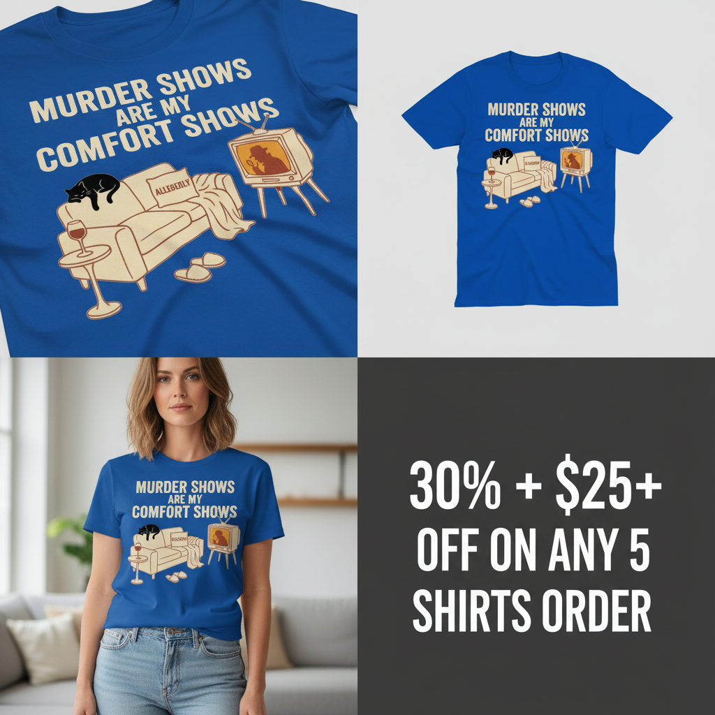 Murder Shows Comfort Show T-Shirt_4_panel