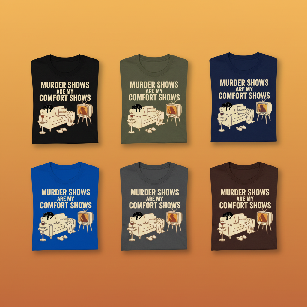 Murder Shows Comfort Show T-Shirt_6color_grid