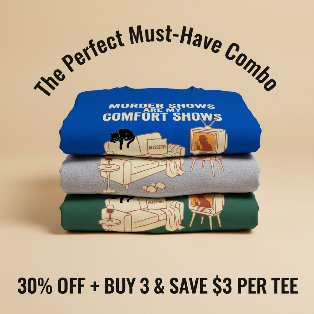 Murder Shows Comfort Show T-Shirt_stacked_promotion
