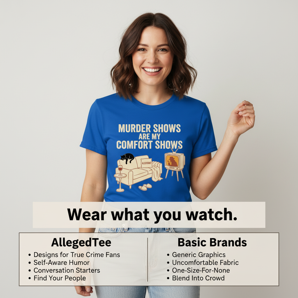Murder Shows Comfort Show T-Shirt_product_table