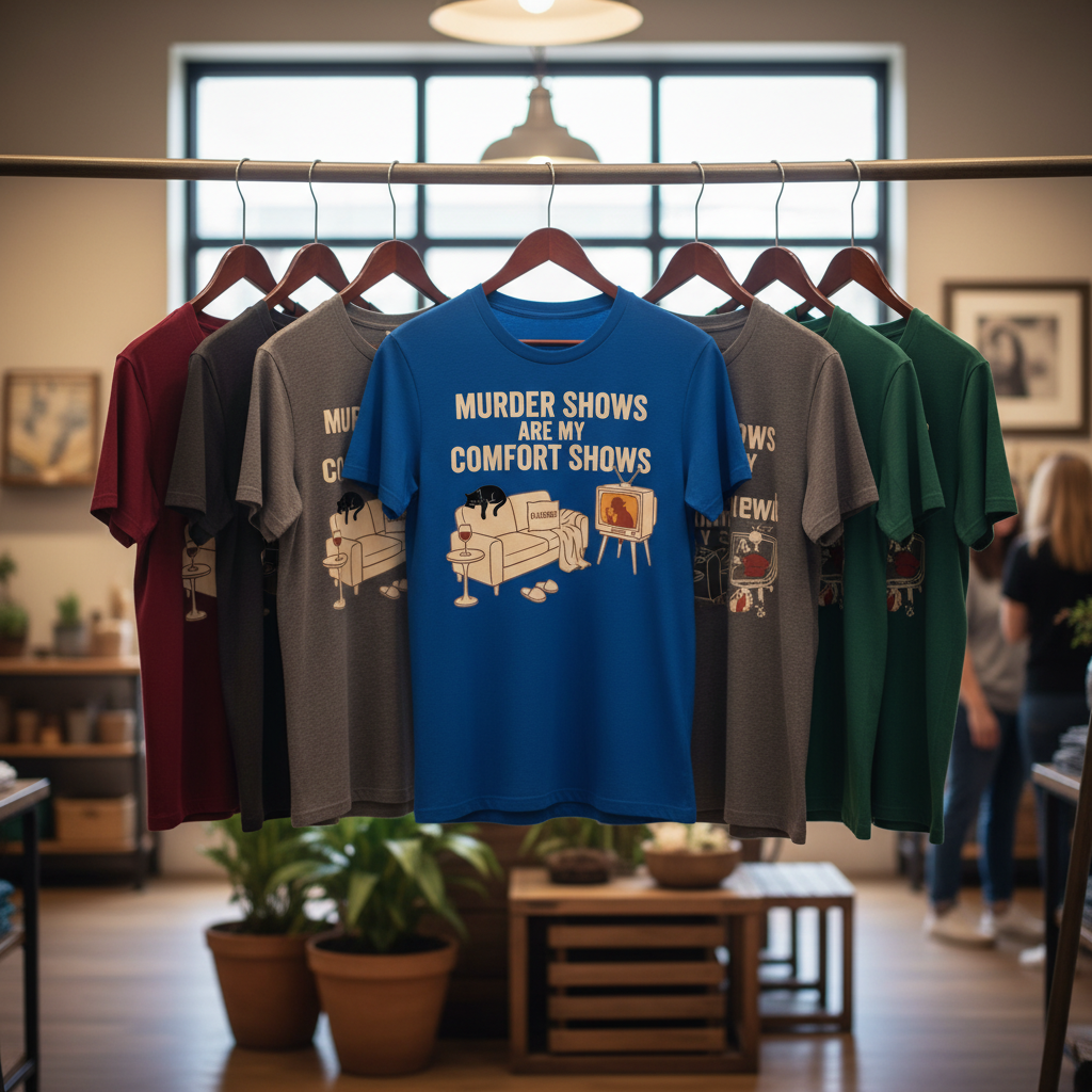 Murder Shows Comfort Show T-Shirt_boutique_rack