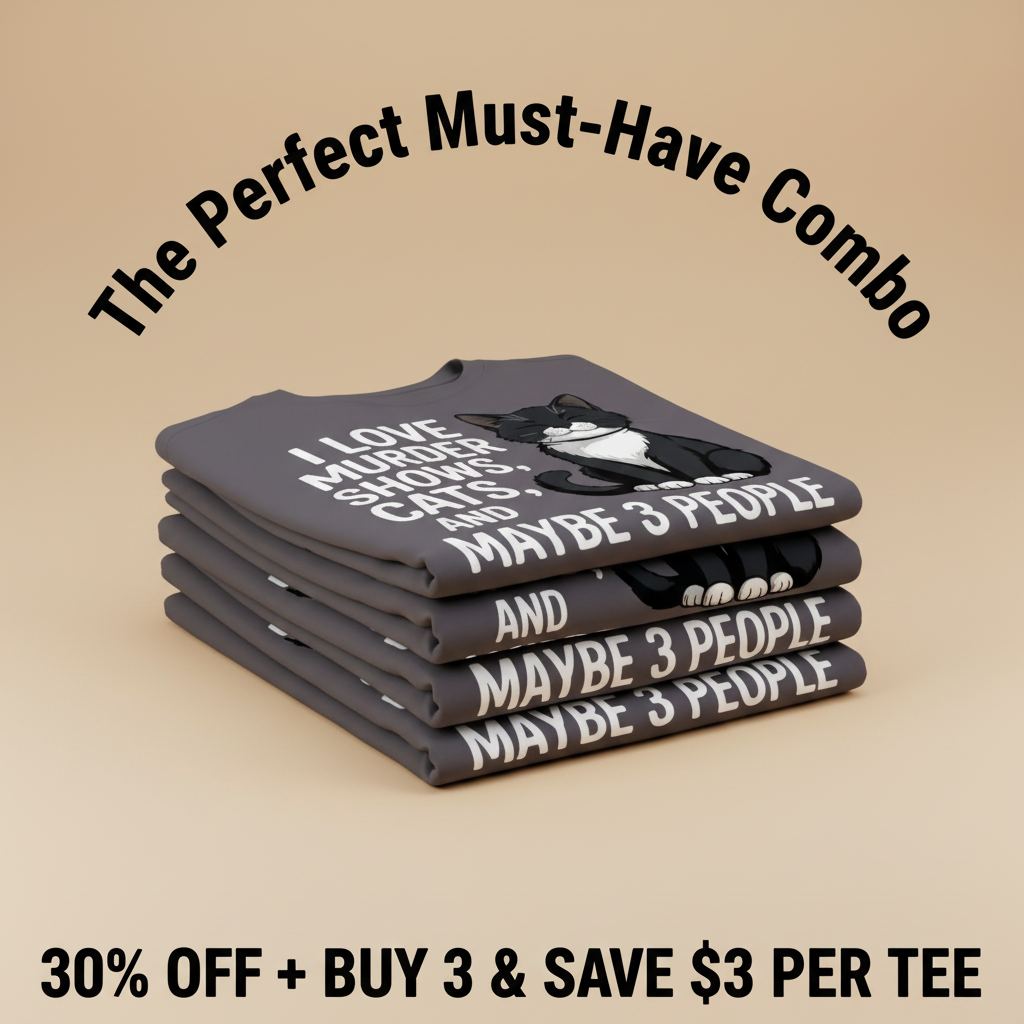 Murder Shows & Cat Attitude T-Shirt_stacked_promotion