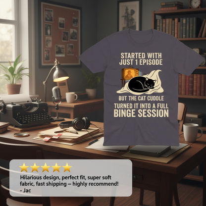 Cat Cuddle Binge Session T-Shirt_review_5star
