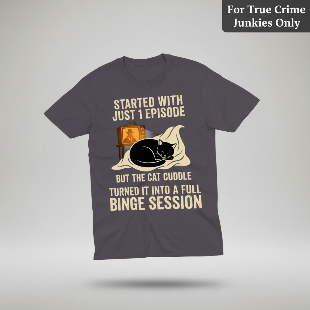 Cat Cuddle Binge Session T-Shirt_3d_float
