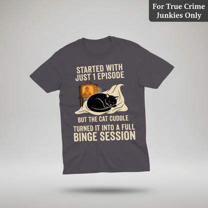 Cat Cuddle Binge Session T-Shirt_3d_float