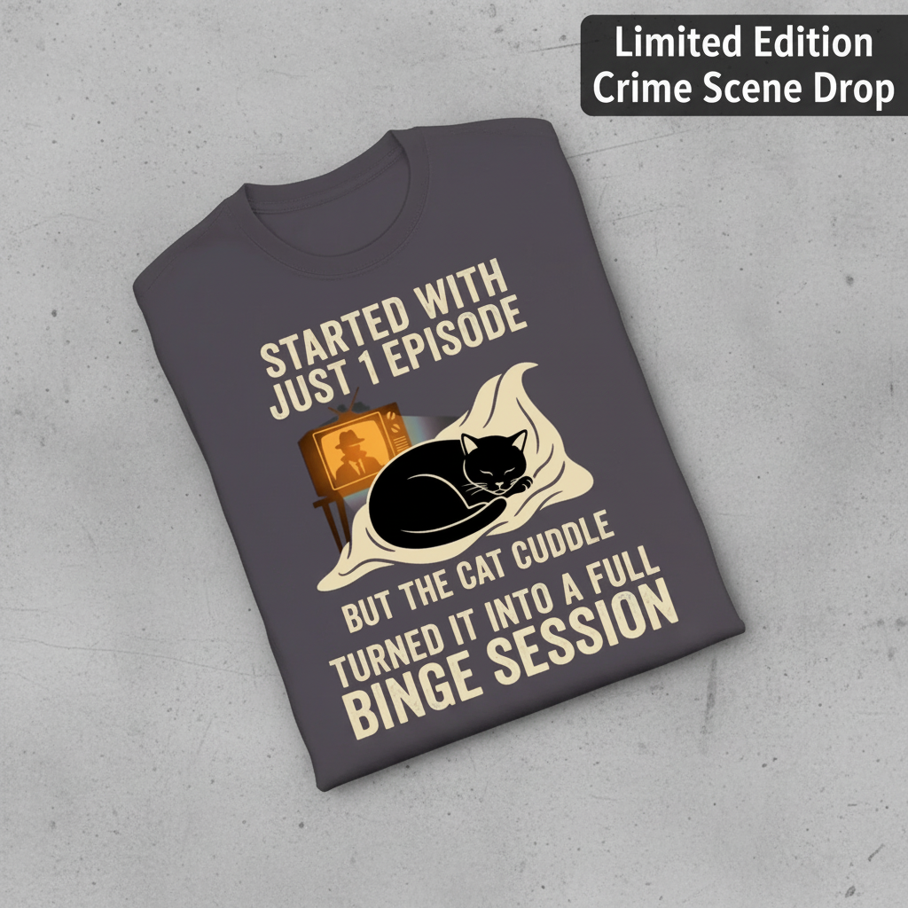 Cat Cuddle Binge Session T-Shirt_fold_tilt