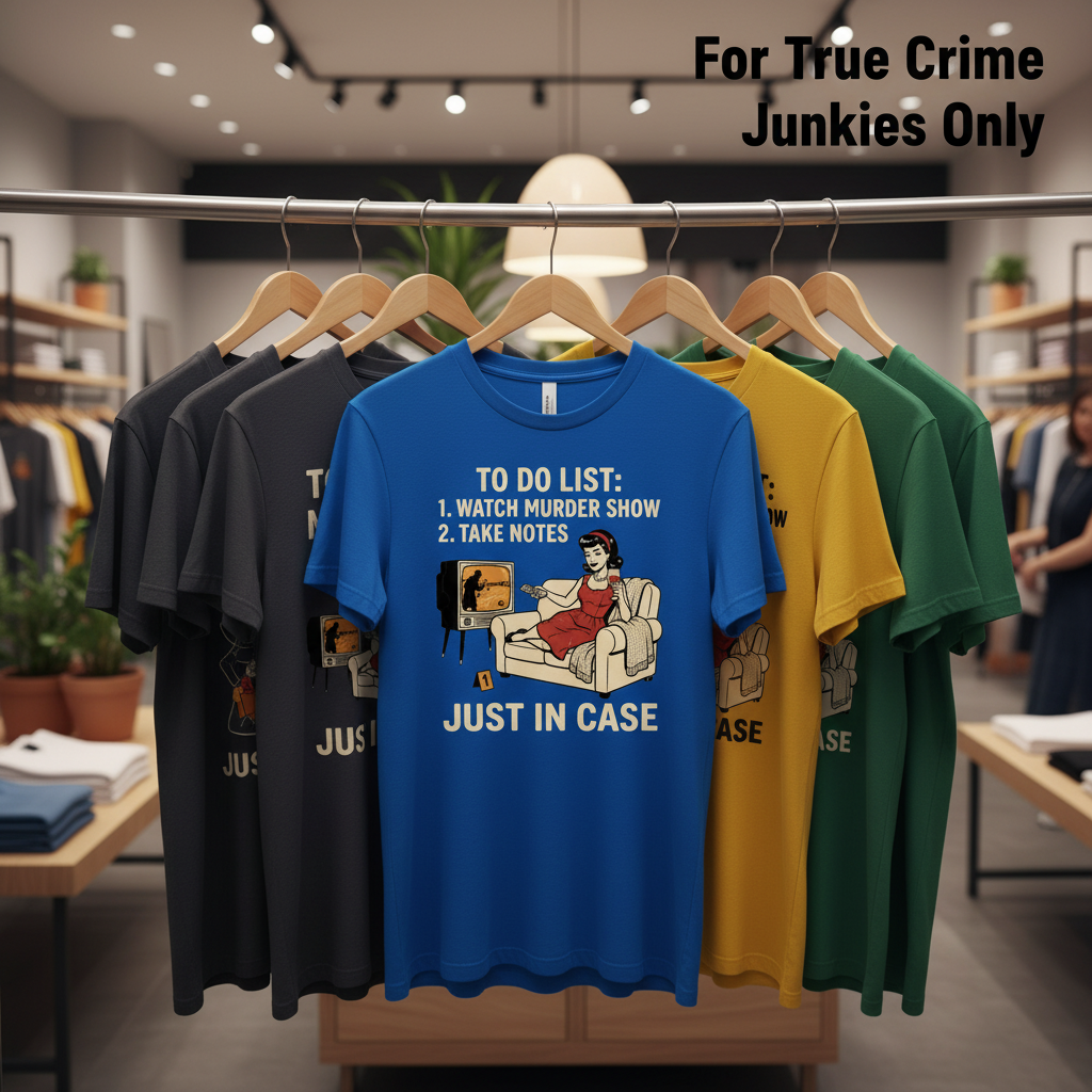 Just In Case Murder Show To-Do List T-Shirt_boutique_rack
