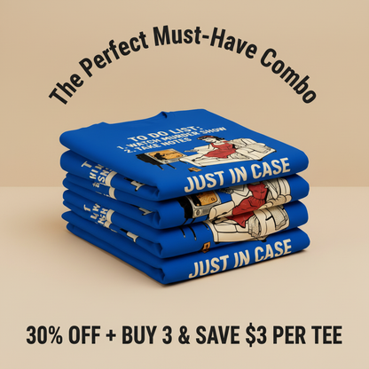 Just In Case Murder Show To-Do List T-Shirt_stacked_promotion